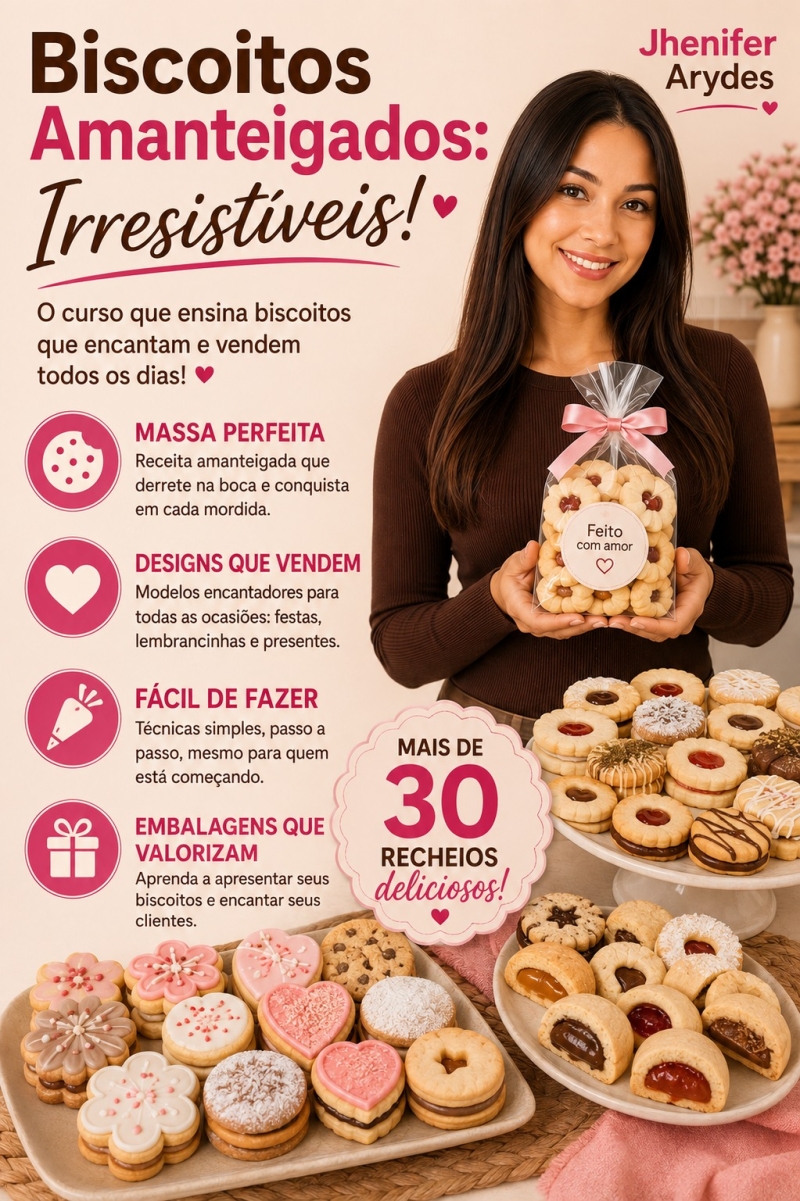 Biscoitos Amanteigados Irresistíveis